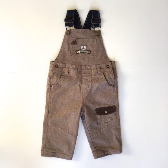 Sergent Major Baby Boy Tan Overalls 74 cm - Picture 1 of 6